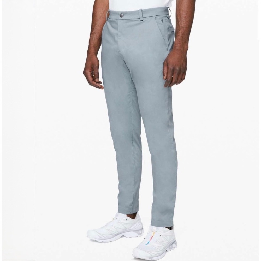 Lululemon Commission Pant Classic Swift Cotton Chino‎ Light Blue 33 33x32 Casual